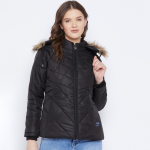 Women Black Insulator Padded Jacket