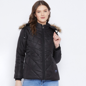 Women Black Insulator Padded Jacket